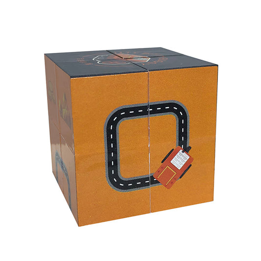 Custom size paper box folding infinity children toy magnetic magic cube 3x3x3