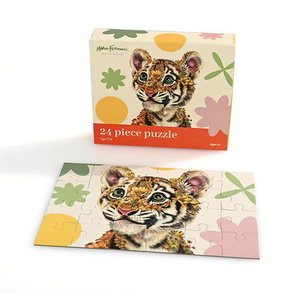 环保定制拼图制造商 24 件带磁盒拼图儿童游戏