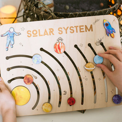 出厂价批发太阳系行星多层益智板幼儿教育游戏