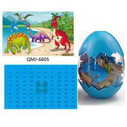 Hot Selling Dinosaur Egg Wooden Puzzle 60 Pieces Children's Puzzle 3-4-5-6 Year Old Wooden Toys