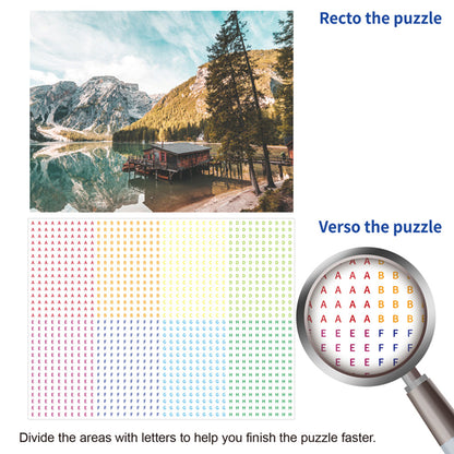 2023 New Arrivals Board Game Difficult Micro Holographic Mysterious 500 Pieces Jigsaw Puzzle Cutting Dies Paper Offset Printing