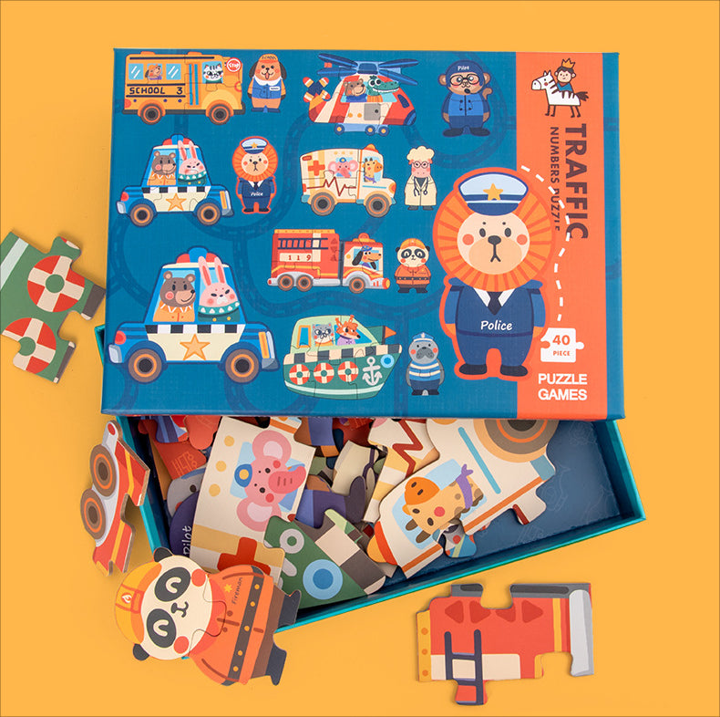 热销儿童大块益智游戏 6 合一盒益智婴儿玩具 pussell 拼图