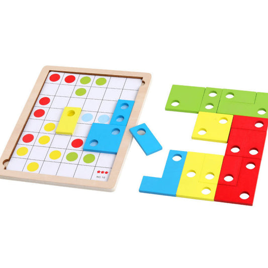 Good Quality Factory Directly sale Tetris puzzle blocks early education toys Geometric logical thinking Intelligence development