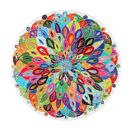 十二生肖星座创意儿童圆圈拼图益智玩具圆形 1000 片拼图