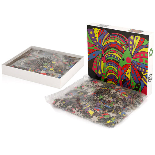 Custom Cardboard Brain Teaser Puzzle 1000 5000 10000 Mini Pieces Jigsaw Puzzle for Adult