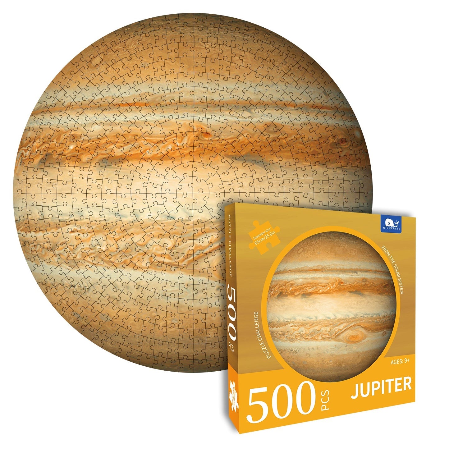Miniwhale Jupiter adult 500 puzzle game star Themed Round puzzle jigsaw for adults brain